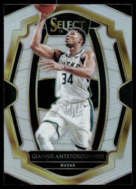 2018 19 Panini Select SILVER Prizm Giannis Antetokounmpo Bucks 120 C11