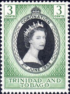 Stamp Queen Elizabeth II Trinidad And Tobago Coronation Of Queen