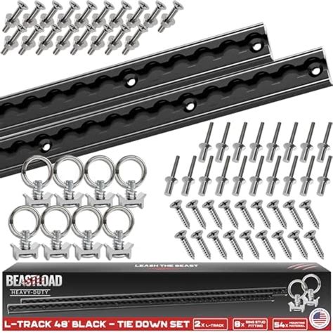 Amazon Beastload L Track Tie Down System Ft Black Inch