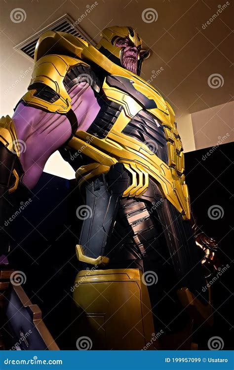 Thanos Full Armor Suit Action Figure Show For Promote Avengers Endgame