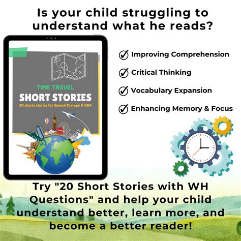 Time Travel 20 Short Stories With Wh Questions Reading Speech Therapy