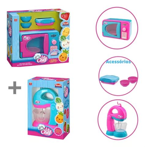 Cozinha De Brinquedo Infantil Kit Microondas E Batedeira Frete Gr Tis