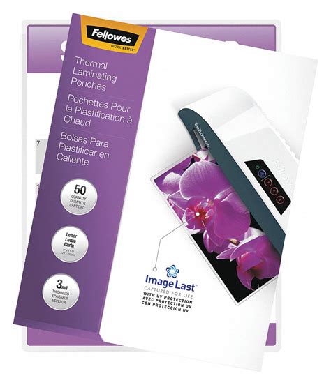 FELLOWES Hot Lamination 11 1 2 In Lg Laminating Pouch 56XF91 52225