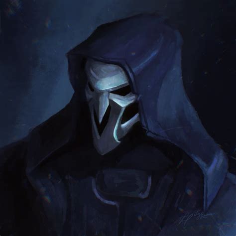 Reaper portrait | Overwatch reaper, Overwatch fan art, Sombra overwatch