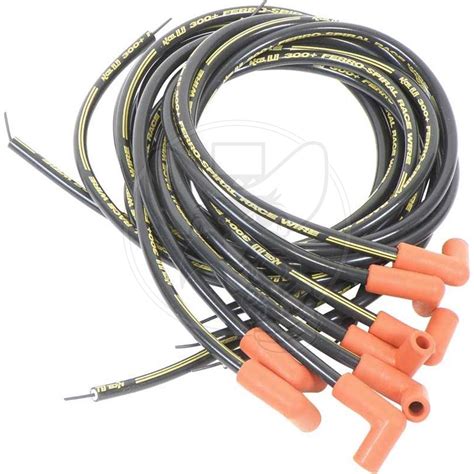 Ac Accel Ferro Spiral Spark Plug Race Wire Set Mm Blk