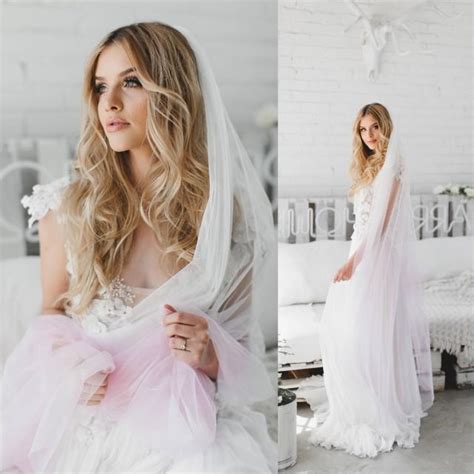 Blush Veil Ombre Veil Blush Pink Veil English Net Veil Soft Wedding