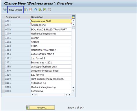 Sap Fico Business Area