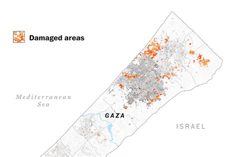 Damage maps of Gaza’s hardest-hit areas in the first days of war - The ...