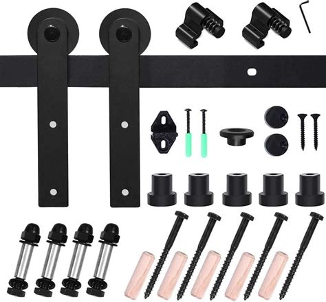 Buy Ybt Sliding Barn Door Hardware Kit Ft Track Hanger System For