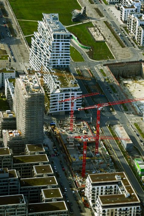 Frankfurt Am Main Aus Der Vogelperspektive Baustelle B Rogeb Ude Des