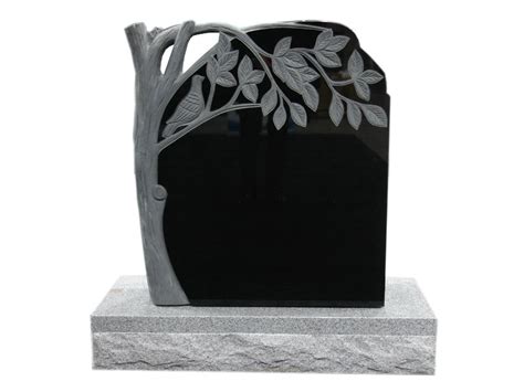 Wholesale Custom Carved Dove Family Headstones With Tree Design at Factory Price| zshengstone.com