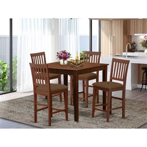 5 Pc Counter Height Table Set Square Table And 4 Counter Height Chairs 1 Kroger