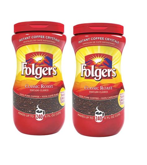 Folgers Instant Coffee 16 Oz Pack Of 2