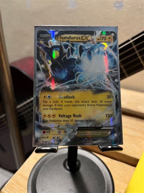 Pokemon Card Thundurus Ex On Carousell