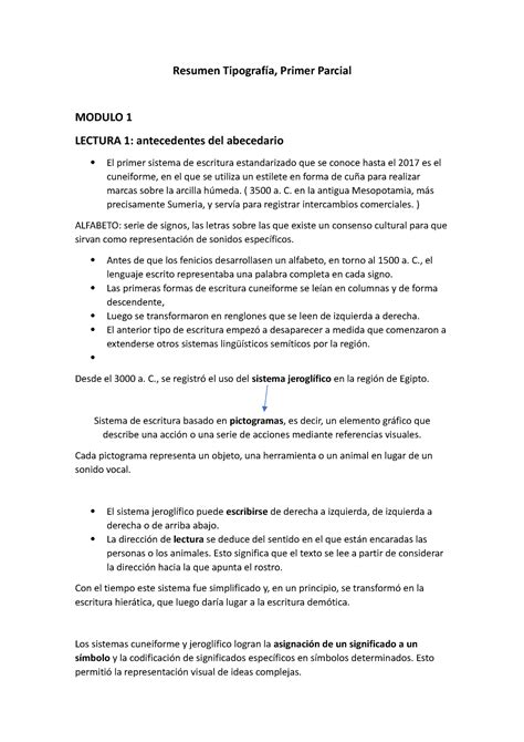 Resumen Tipograf A M Y M Resumen Tipograf A Primer Parcial