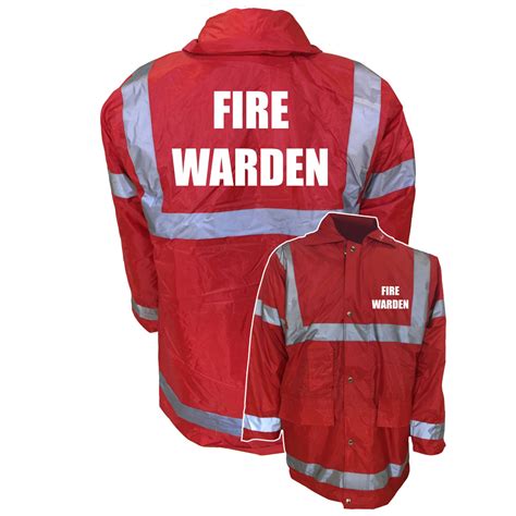 Fire Warden Red Parka Brook Hivis Cheap Price High Quality