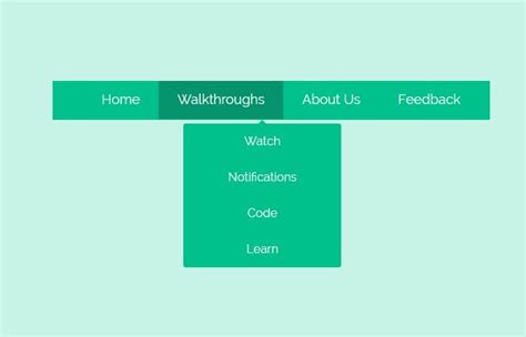 Create CSS Navigation Bar With Dropdown Codeconvey