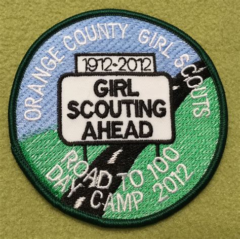 Girl Scouts Orange County 100th Anniversary Patch Road To 100 Day Camp