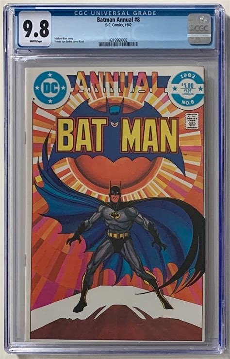 Batman Annual 8 Cgc 98 Nmmint White Pages Trevor Von Eeden Etsy