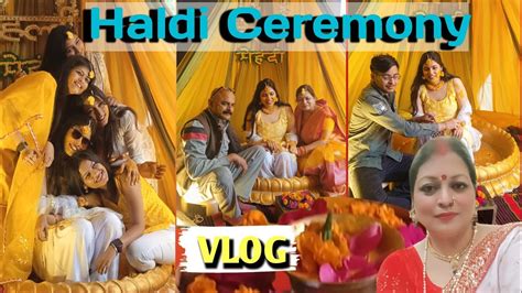 💛simple And Best Bride Haldi Ceremony Vlog Haldi Rasam Indian Wedding