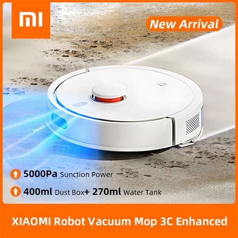 Xiaomi Mijia C Enhanced Robot Vakum Pel C Pembersih Rumah Menyapu