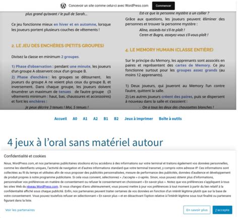 Le moteur du FLE 4 jeux à loral sans matériel autour du lexique des