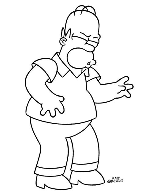 The Simpsons Homer Coloring Pages Coloring Pages