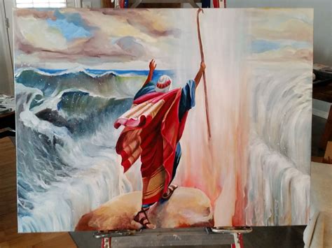 Moses And The Red Sea Painting Custom Painting This Is Not An