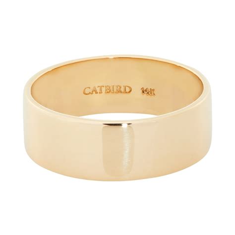 Catbird Classic Wedding Bands Solid Flat Band Mm Catbird