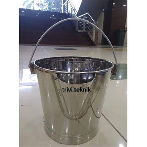 jual stainless steel bucketember timba sus stenlis minyak bbm spbu