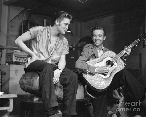 Elvis Presley And His Cousin Gene Smith 1956 1 Photograph By The