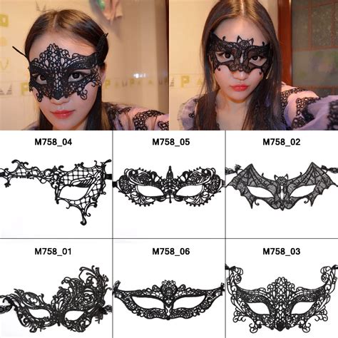 Styles Black Lace Floral Mask For Sexy Lady Cutout Eye Face Mask