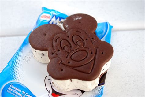 Mickey Mouse Ice Cream Sandwich Disney Desserts Food Sweet Snacks