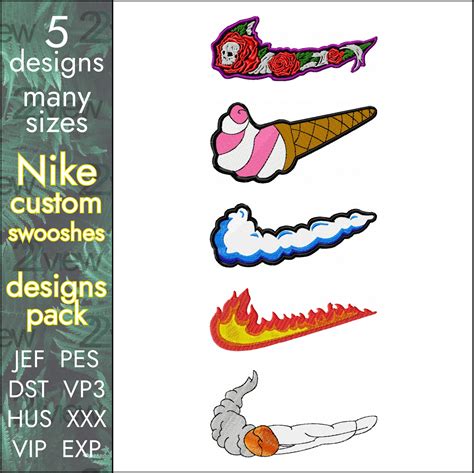 Nike Pack Embroidery Designs Swoosh Logo Custom Design Inspire Uplift