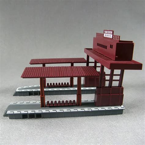 1 set Model Train Station Platform Two sides Railroad Layout HO Scale ...