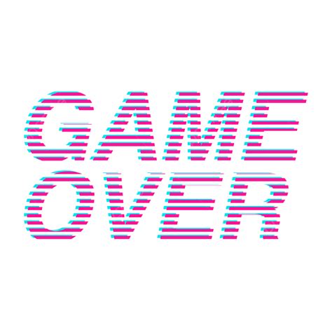 Game Over Pixel Vector Png Images Glitch Game Over Vector Glitched