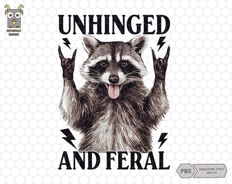 Unhinged And Feral Png Funny Opossum Png Rockn Feral Possum Png