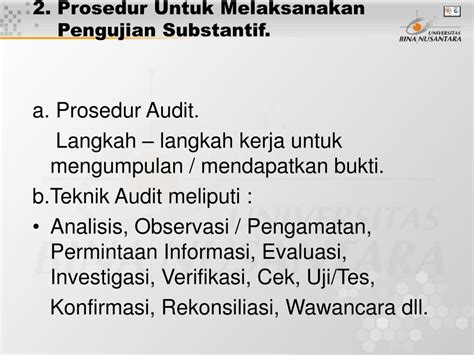 Ppt Prosedur Dan Teknik Dalam Audit Pertemuan Powerpoint