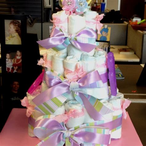 One Of My Diaper Cake Creations Diaper Cake Baby Crafts Cake Creations