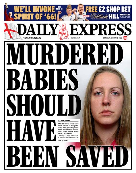 Daily Express Front Page 19th Of August 2023 Tomorrows Papers Today