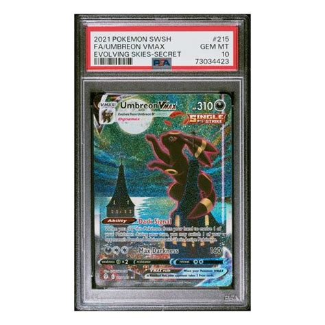 Umbreon Vmax Pokemon Evolving Skies Psa