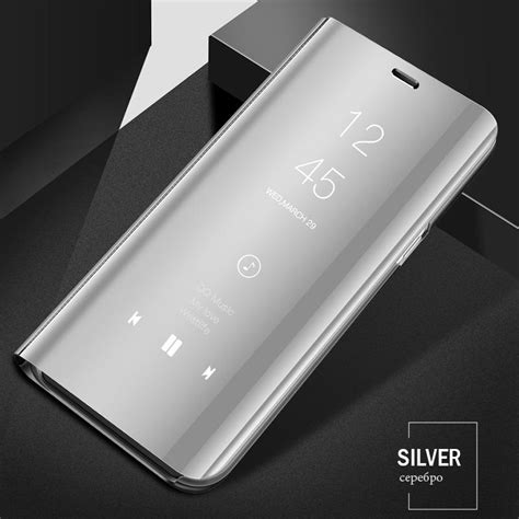 Купить Роскошный умный зеркальный флип-чехол для Samsung Galaxy S24 S23 ...