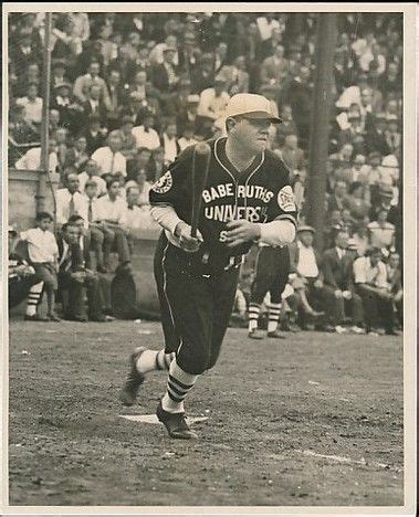 Photograph Depicting New York Yankees Slugger Babe Ruth In Action