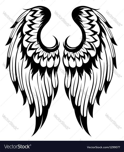 angel wings vector clipart