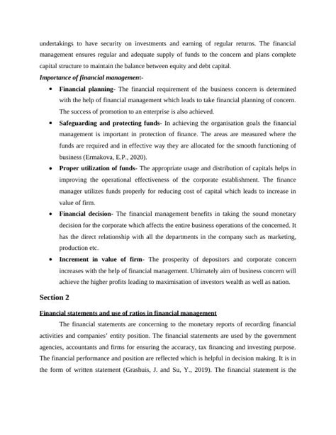 Financial Management Importance Of Financial Statements Rat