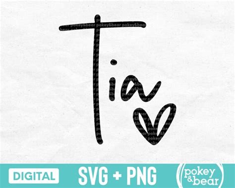 Tia Svg Tia Heart Svg Tia Shirt Svg Aunt Svg Spanish Svg Etsy