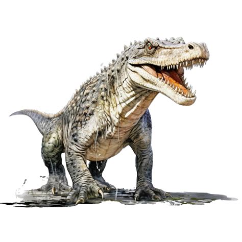 Dinosaurio Postosuchus Sobre Fondo Blanco Png Naturaleza Imagen