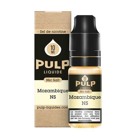 E Liquide Au Sel De Nicotine Mozanbique De Chez Pulp En Et Mg