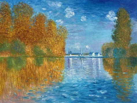 Wall Art Autumn At Argenteuil By Monet Oil Painting Reproduction