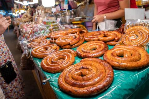 Sai Aua Northern Thailand Spicy Sausage Is A Famous Traditional Local